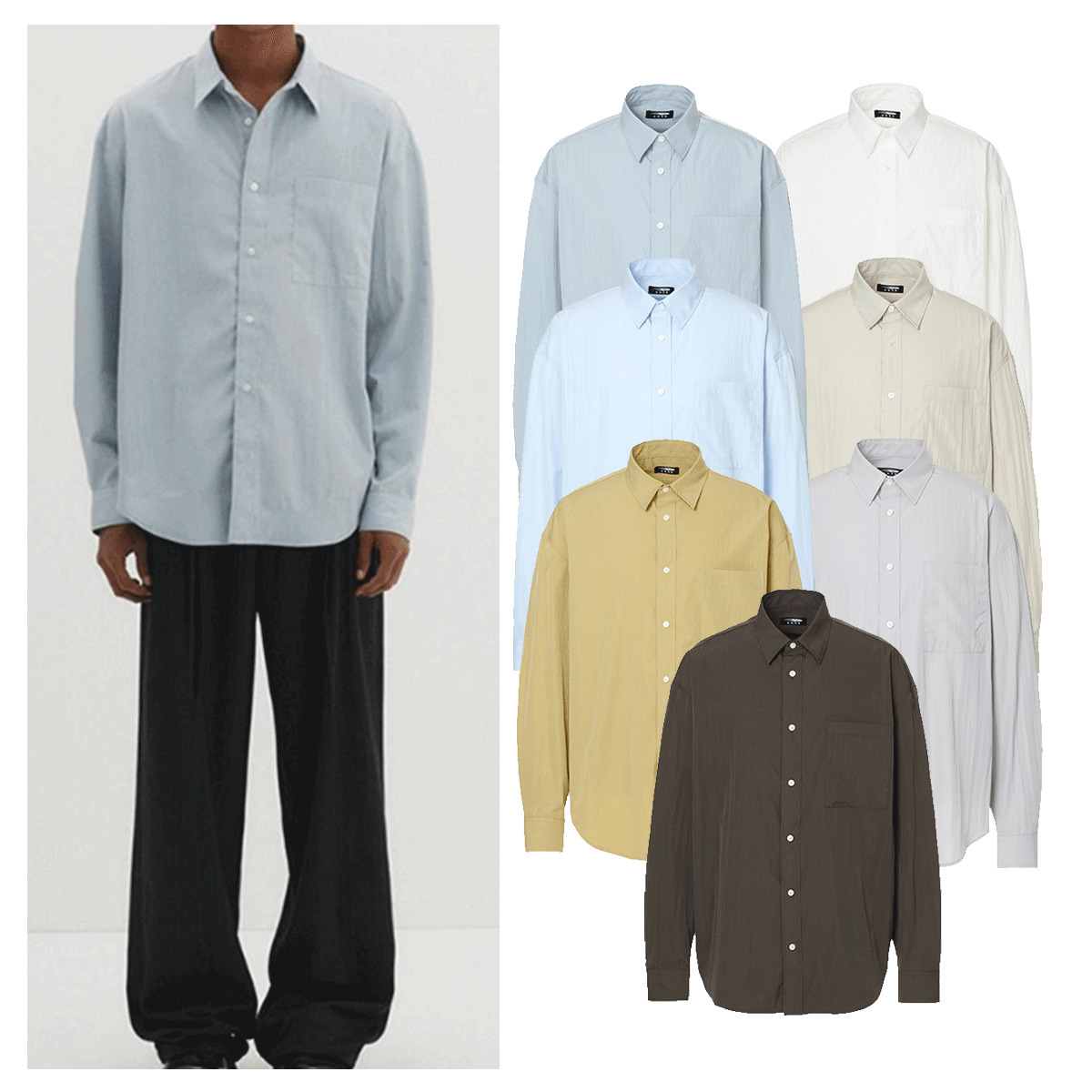 シャツ DNSR essential nylon shirt 5MM465