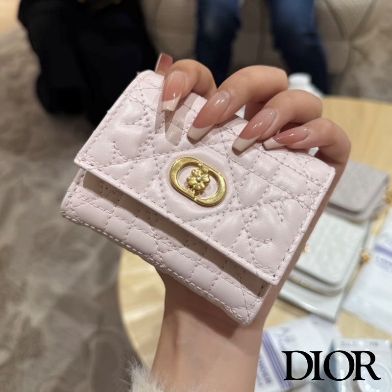 DIOR ディオール 日本限定 Caro Hibiscus Lジップウォレット