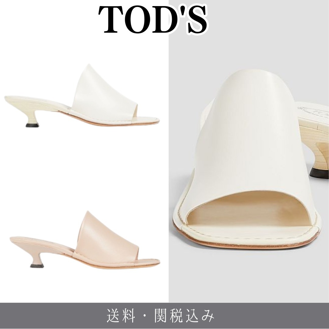 TOD'S レザー スライドサンダル ミュール 送料関税込み