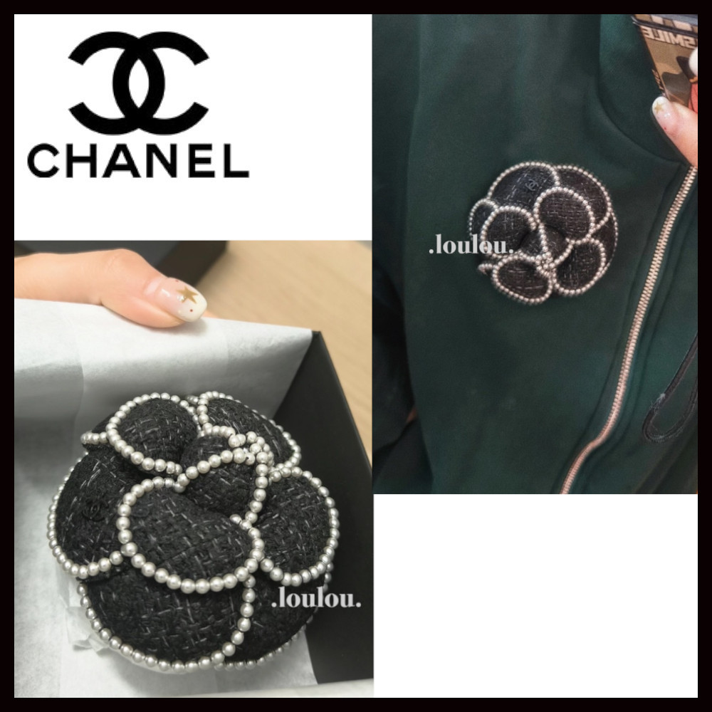 【上品な華やかさで美しい☆】CHANEL カメリア ブローチ