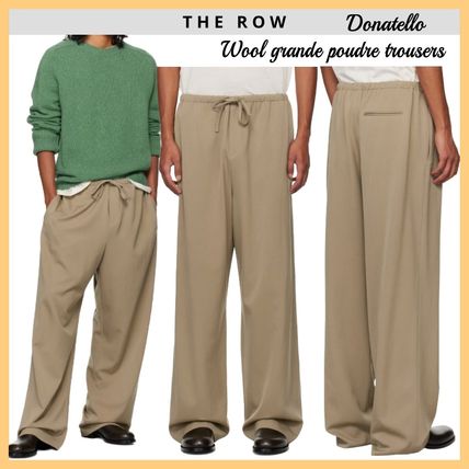 [THE ROW]ザロウ ストライプ シルク トラウザーズ パンツ XL以上 The Row(ザ・ロウ) スラックス(メンズ) - 海外通販のBUYMA
