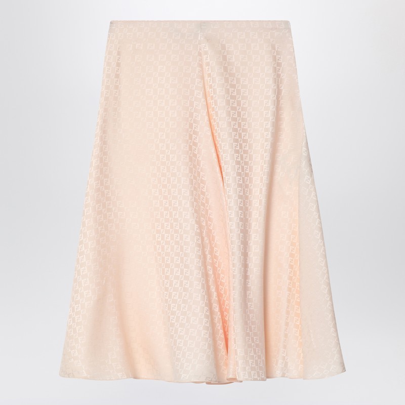 スカート FENDI Skirt in pink FF silk