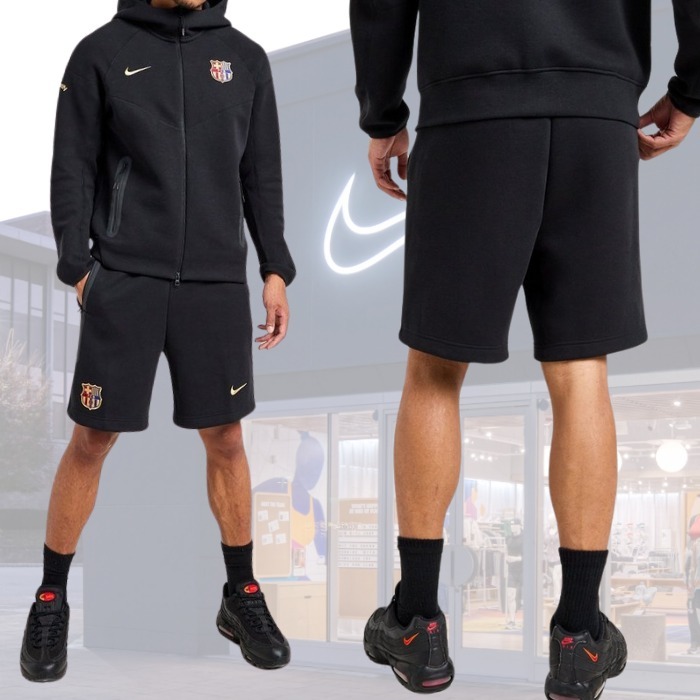レア【Nike ナイキ】FC Barcelona テックフリースショートパンツ