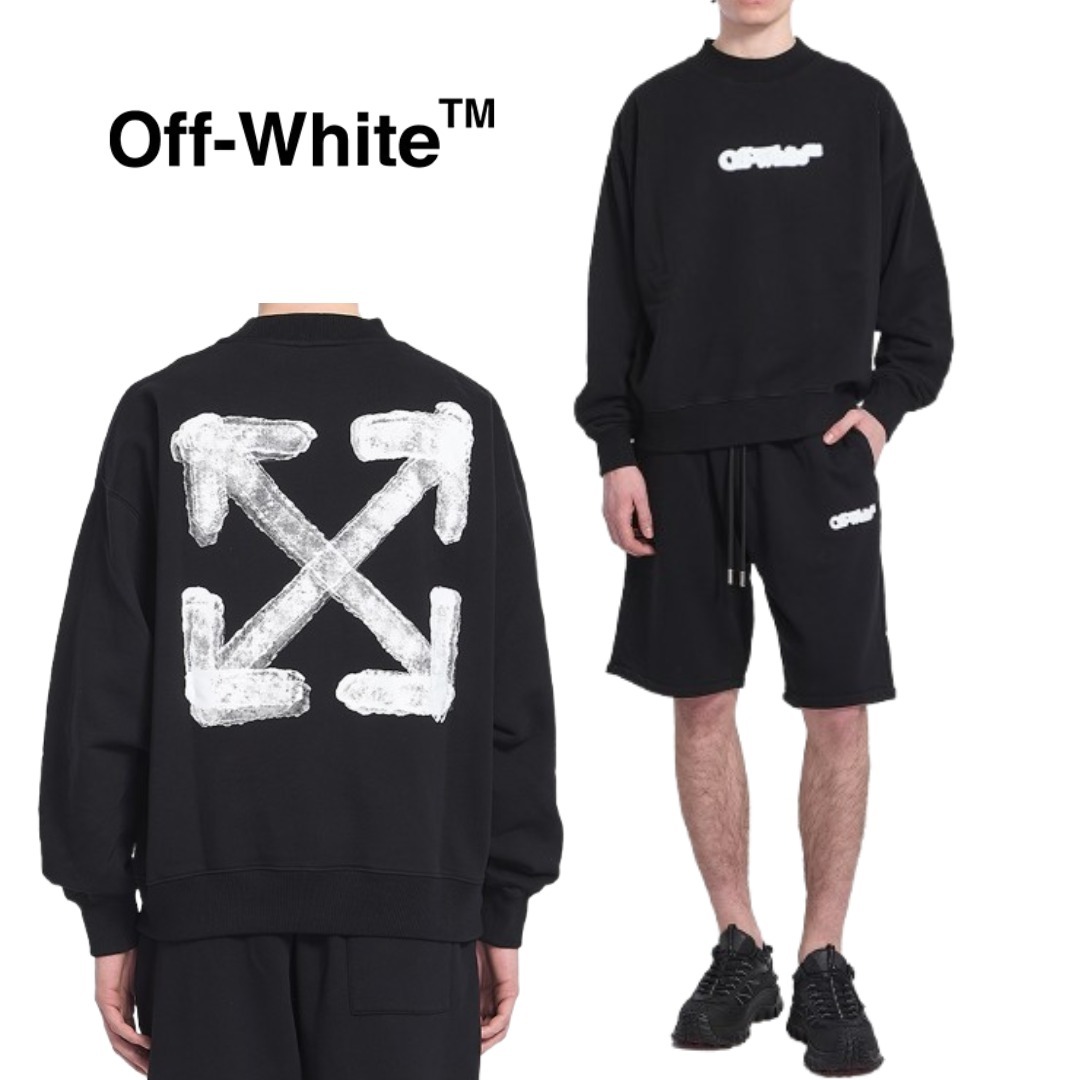 OFF-WHITE スプレーアロースウェットシャツ