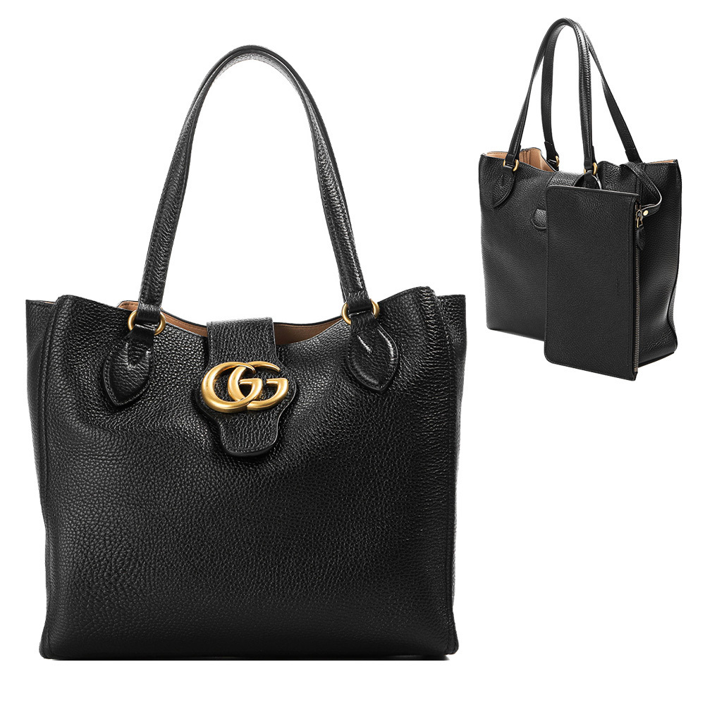 GUCCI★関税込 GGロゴ ポーチ付きショルダー・トートバック