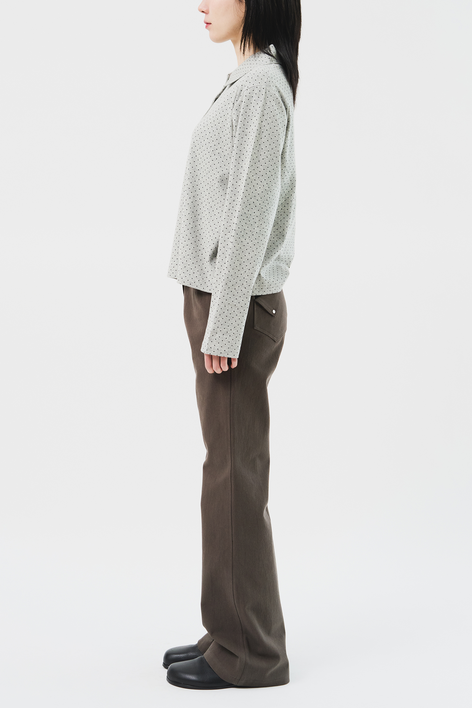 【HI FI FNK】(W) Lone Fold Bootscut Pants HI FI FNK】(W) Lone Fold Bootscut Pants (HI FI FNK/パンツ