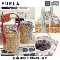 【新品】フルラ FURLA カゴバッグ トート　春　夏　ピクニック　限定　カゴ フルラ バッグ FURLA かごバッグ トートバッグ ショルダーバッグ