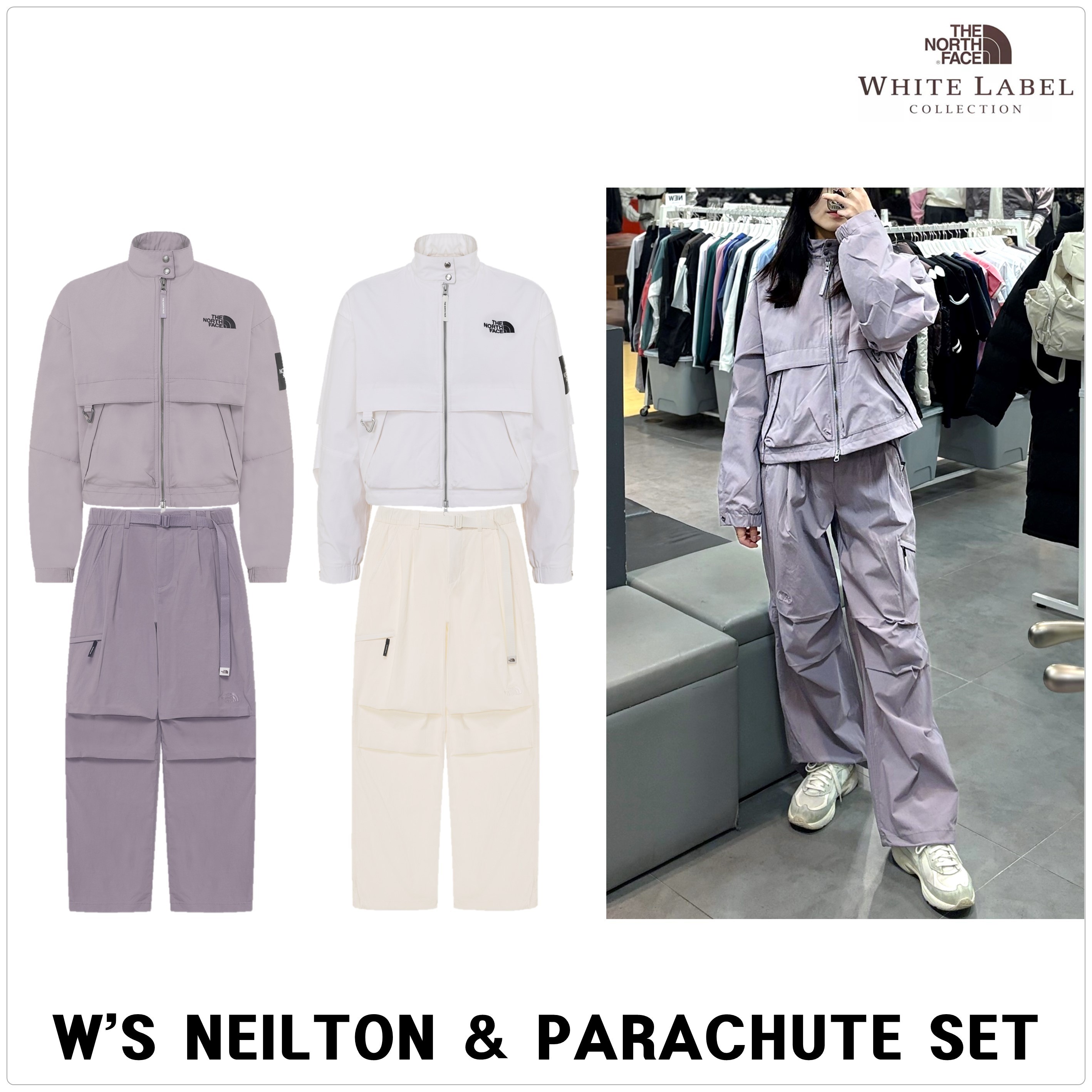 [ノースフェイス]PARACHUTE パンツ★新作・25SS★男女★ ノースフェイス]W'S NEILTON & PARACHUTE セットアップ☆25SS☆