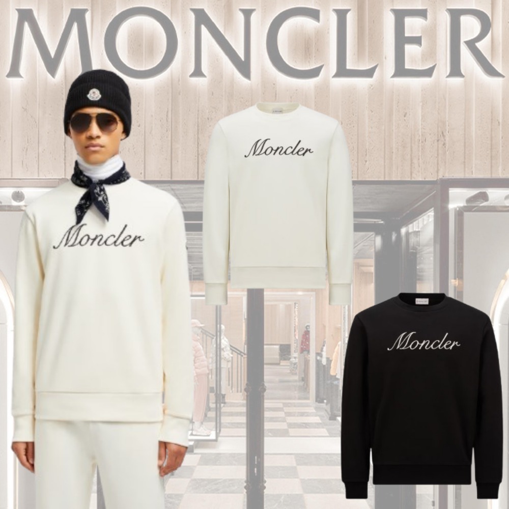 ★【MONCLER】メンズ★Felpa con logo ricamato★ロゴスウェット