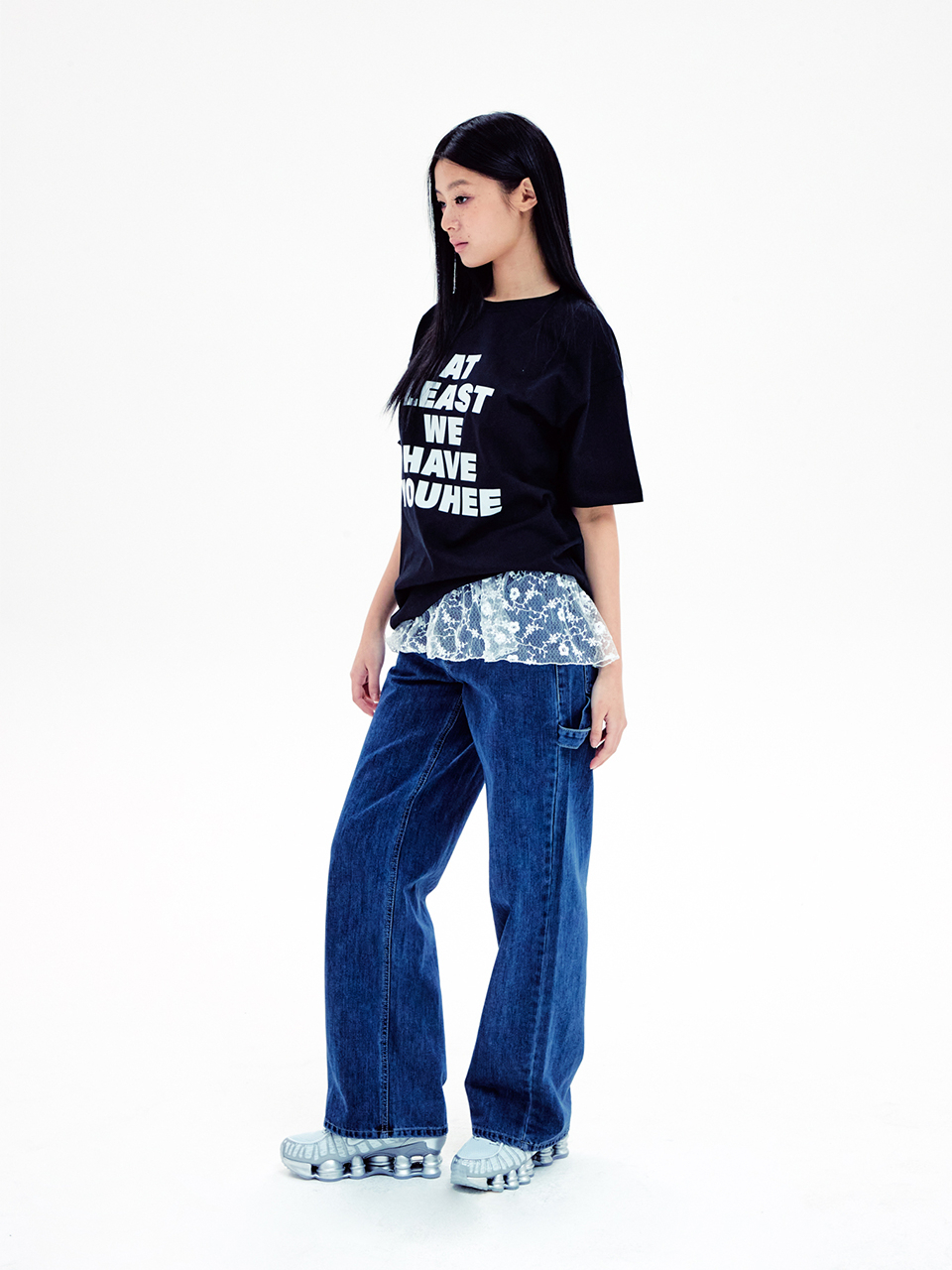 《YOUHEE》 LETTERING OVER FIT T-SHIRTS