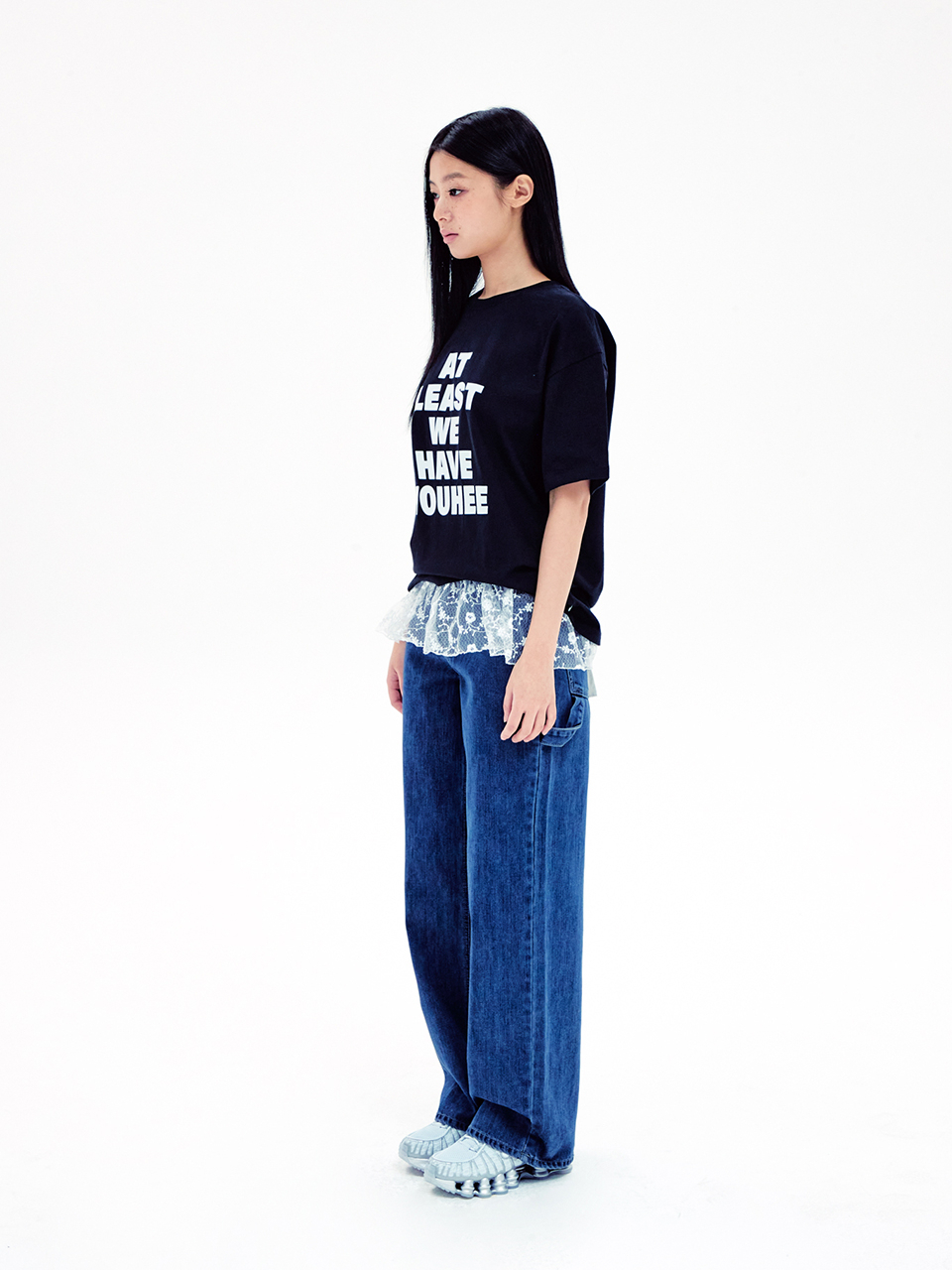 《YOUHEE》 LACE FRILL LAP SKIRT