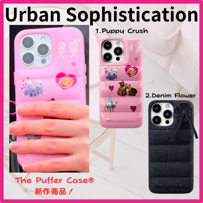 *Urban Sophistication* 限定販売！Puppy Crush Case 関送込 送関込］Urban Sophistication THE PUFFER CASE iPhone ケース