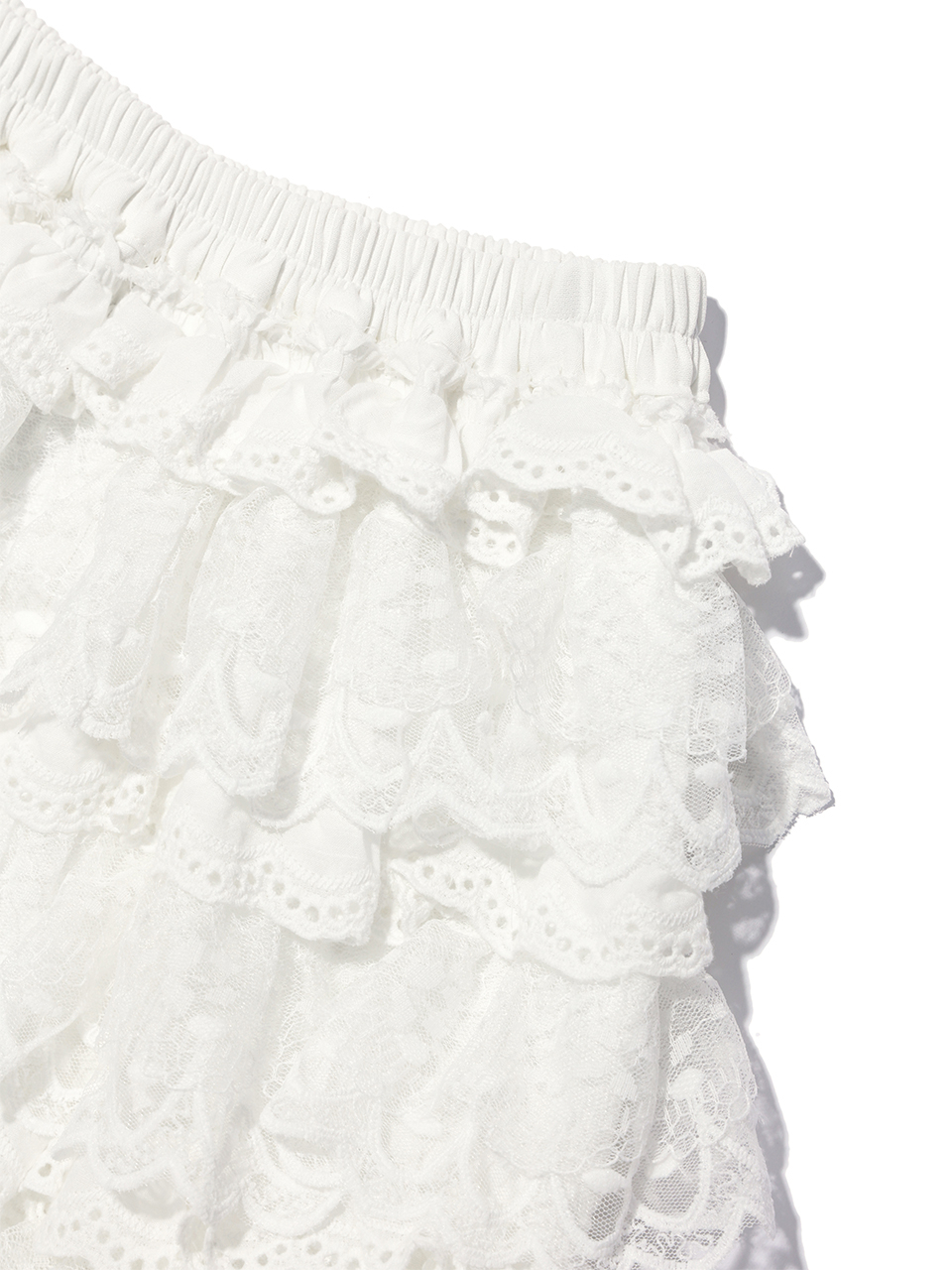 《YOUHEE》 LACE BALLOON SKIRT SHORTS