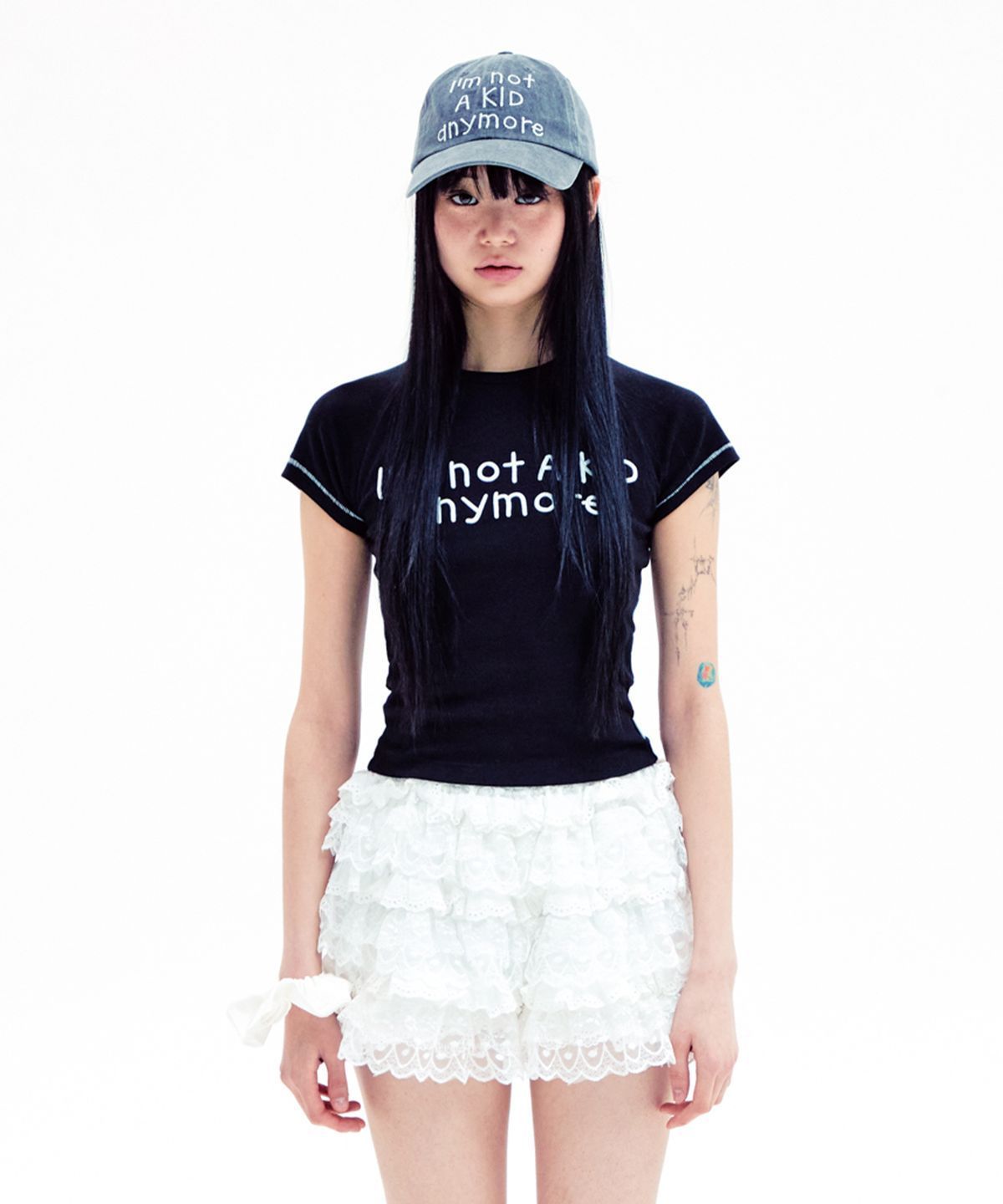 《YOUHEE》 SOLID LETTERING T-SHIRTS