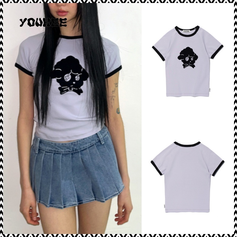 《YOUHEE》 SHEEP RINGER T-SHIRTS