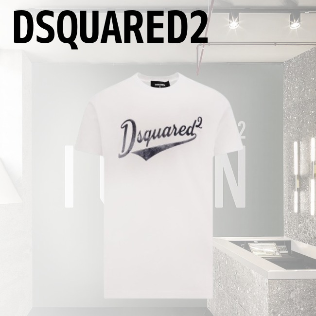 DSQUARED2♡ ロゴプリント入クールフィットコットンTシャツ