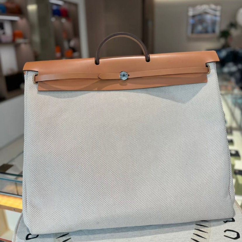 クールな漢を極める逸品♪[HERMES]ハーバッグ ジップキャビン50 HERMES】大容量◎ エルメス Herbag ジップ キャビン バッグ 50