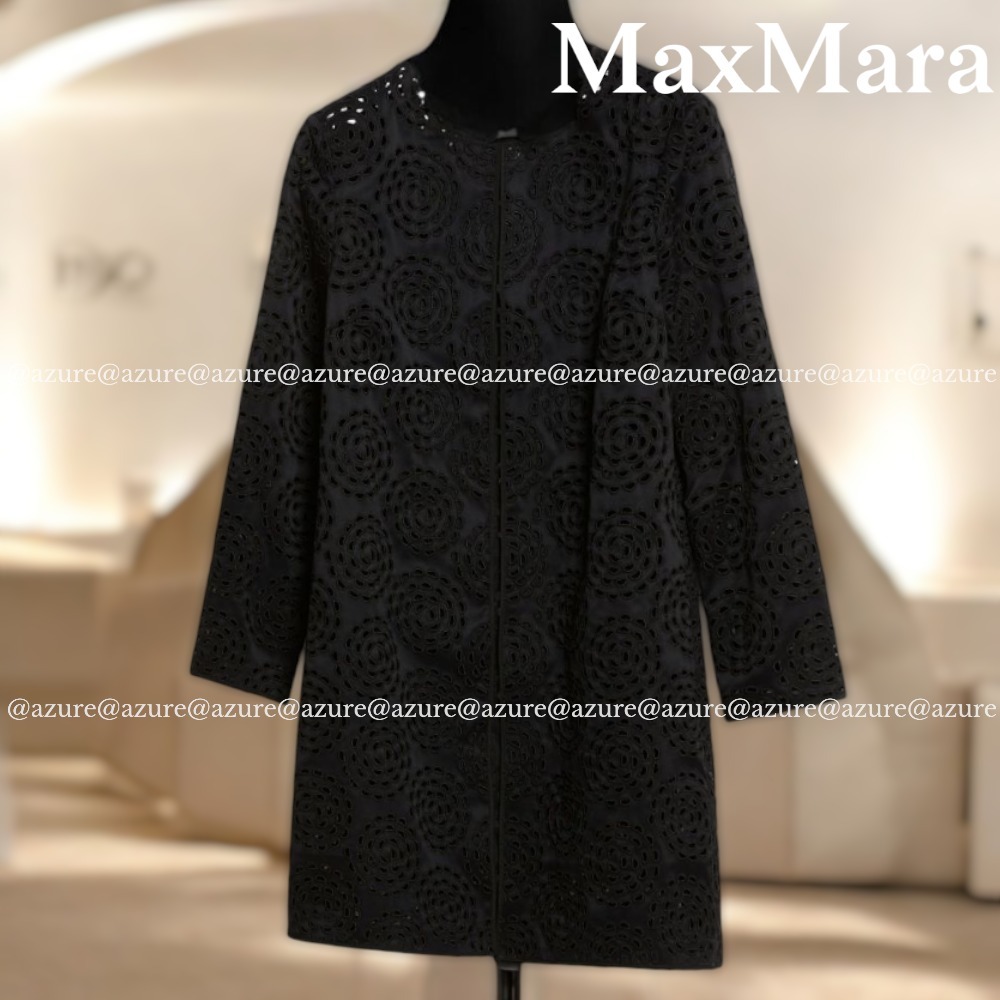 直営♪Max Mara Studio サテン 刺繍 ストレート EDGARD