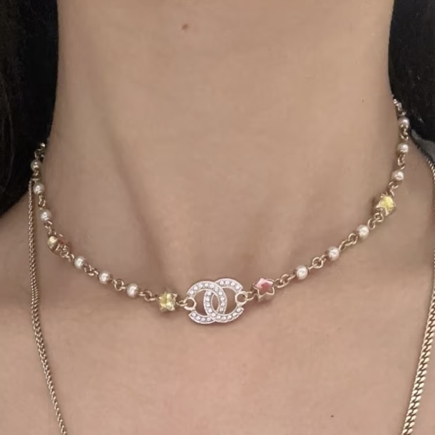 【カラフルで可愛い♪】CHANEL 25SS LOOK39 ネックレス 210.jpg