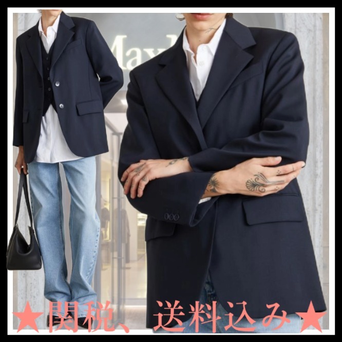 DT★Max Mara★veber ピュアウールキャンバスブレザー