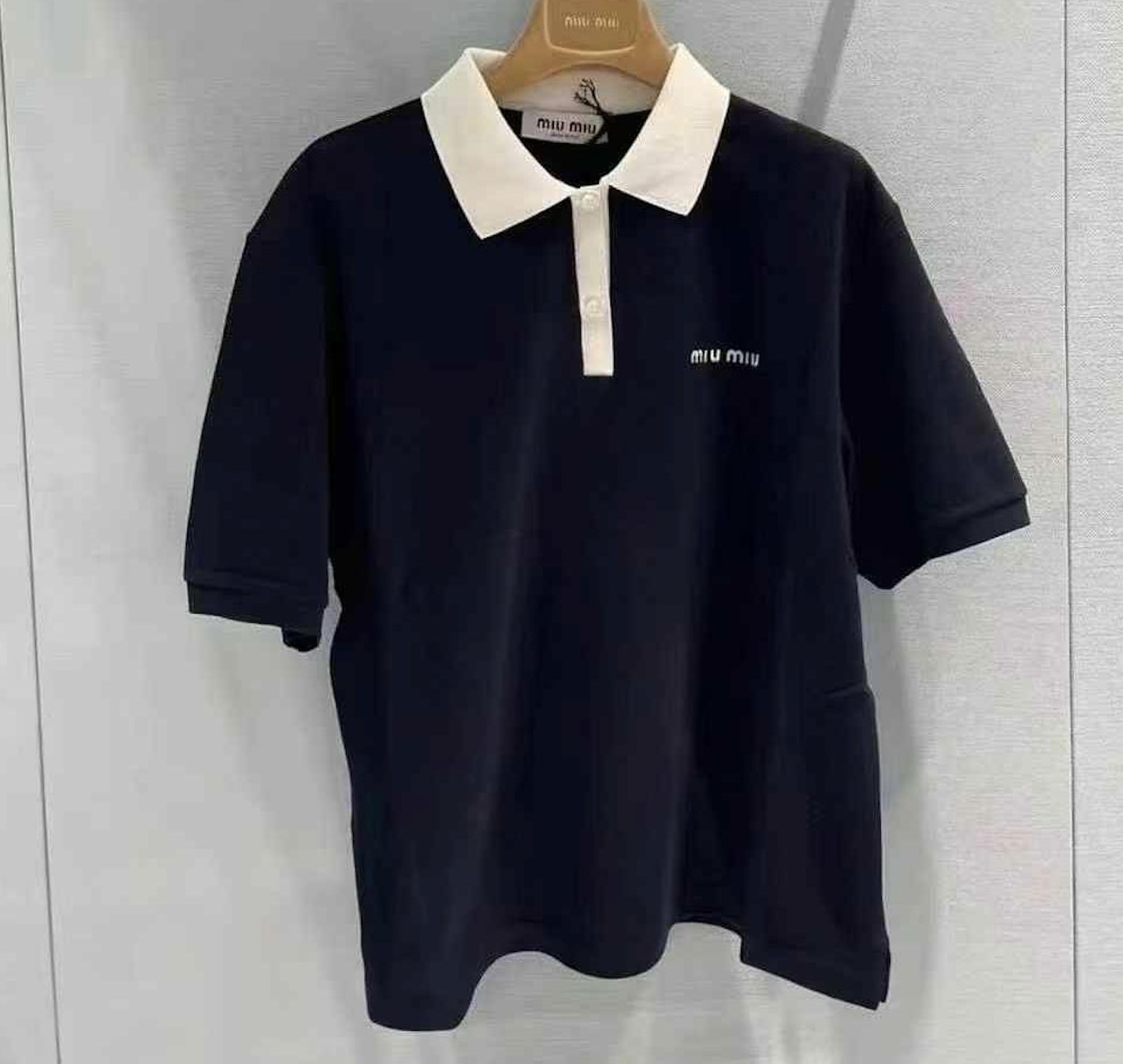 MiuMiu 関税込 Cotton polo shirt