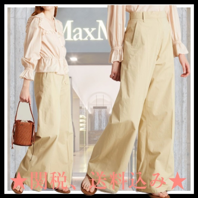 DT★Max Mara★gebe オーバーサイズキャンバスパンツ
