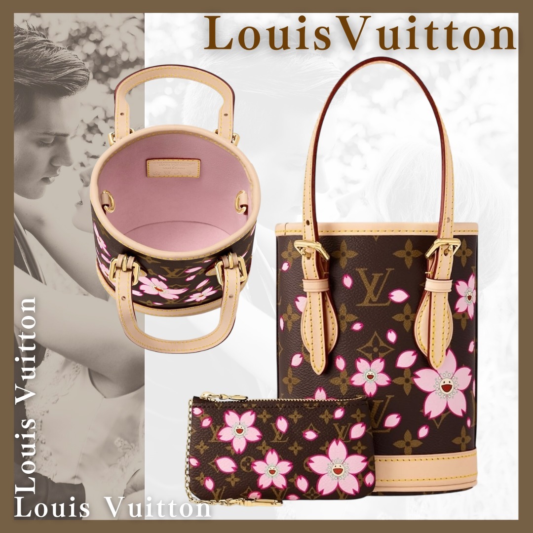 【村上隆コラボ】◆LouisVuitton◆ハンドバッグ 桜 ポーチ付