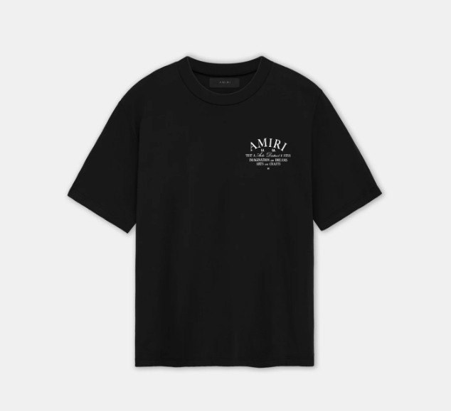 人気 AMIRI Arts District アミリ ロゴ Tシャツ アート 白 黒 人気 AMIRI Arts District アミリ ロゴ Tシャツ アート 白 黒 T