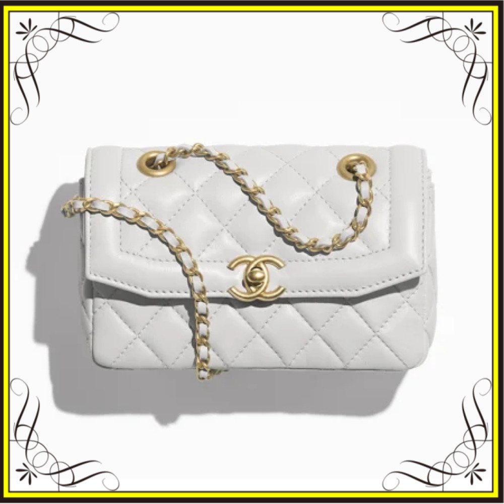 【CHANEL】シャネル ミニフラップバッグ ショルダー レザー ロゴ