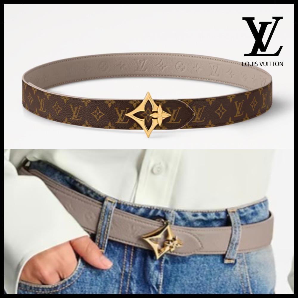 【リバーシブル♪】Louis Vuitton ベルト フラワーグラム 30ｍｍ