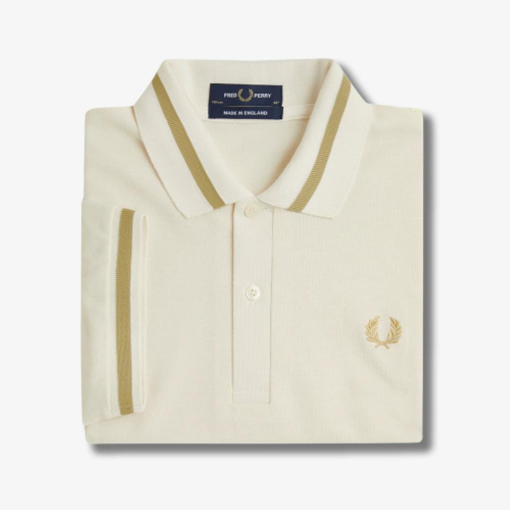 ◇FRED PERRY◇ M2 Single Tip Fred Perry Shirt Light Ecru Cha