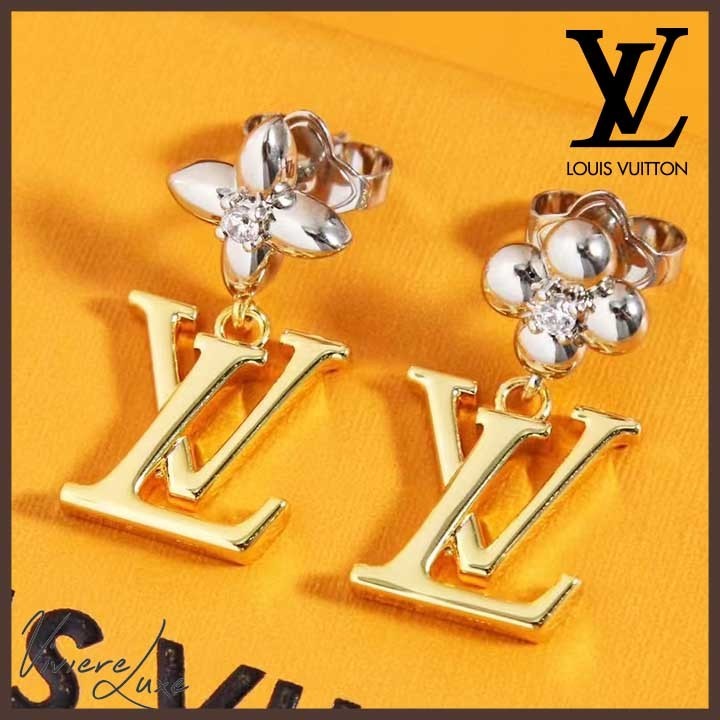 国内発送 【Louis Vuitton】ブックルドレイユク フラワー ピアス