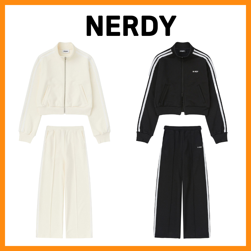 大人気 【NERDY】 LACE NY TRACK TOP PANTS SET UP ●上下セット