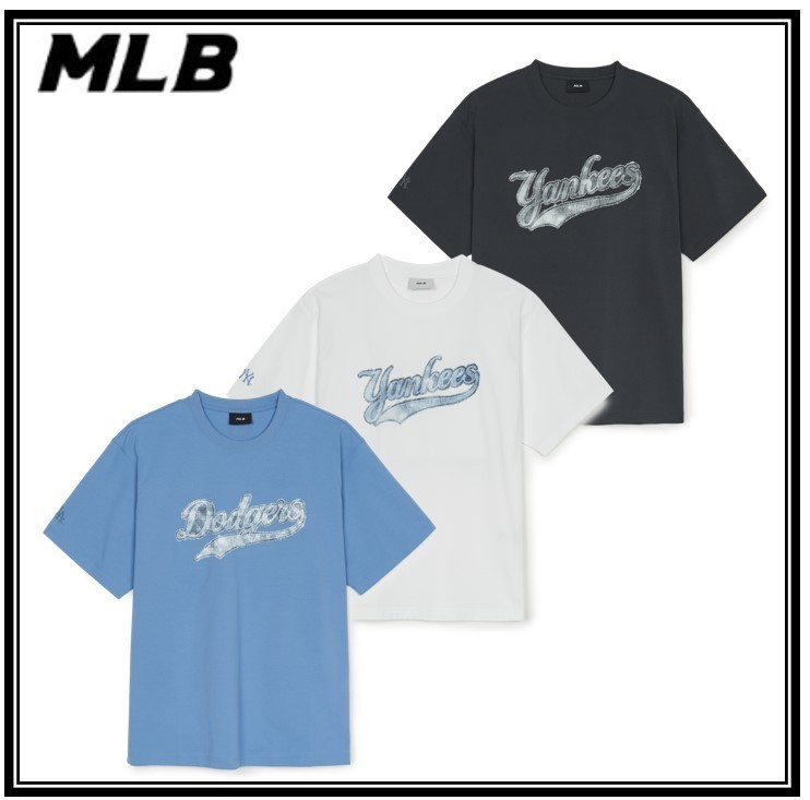 [MLB]デニムライク ビッグラックス オーバーフィット 半袖-T