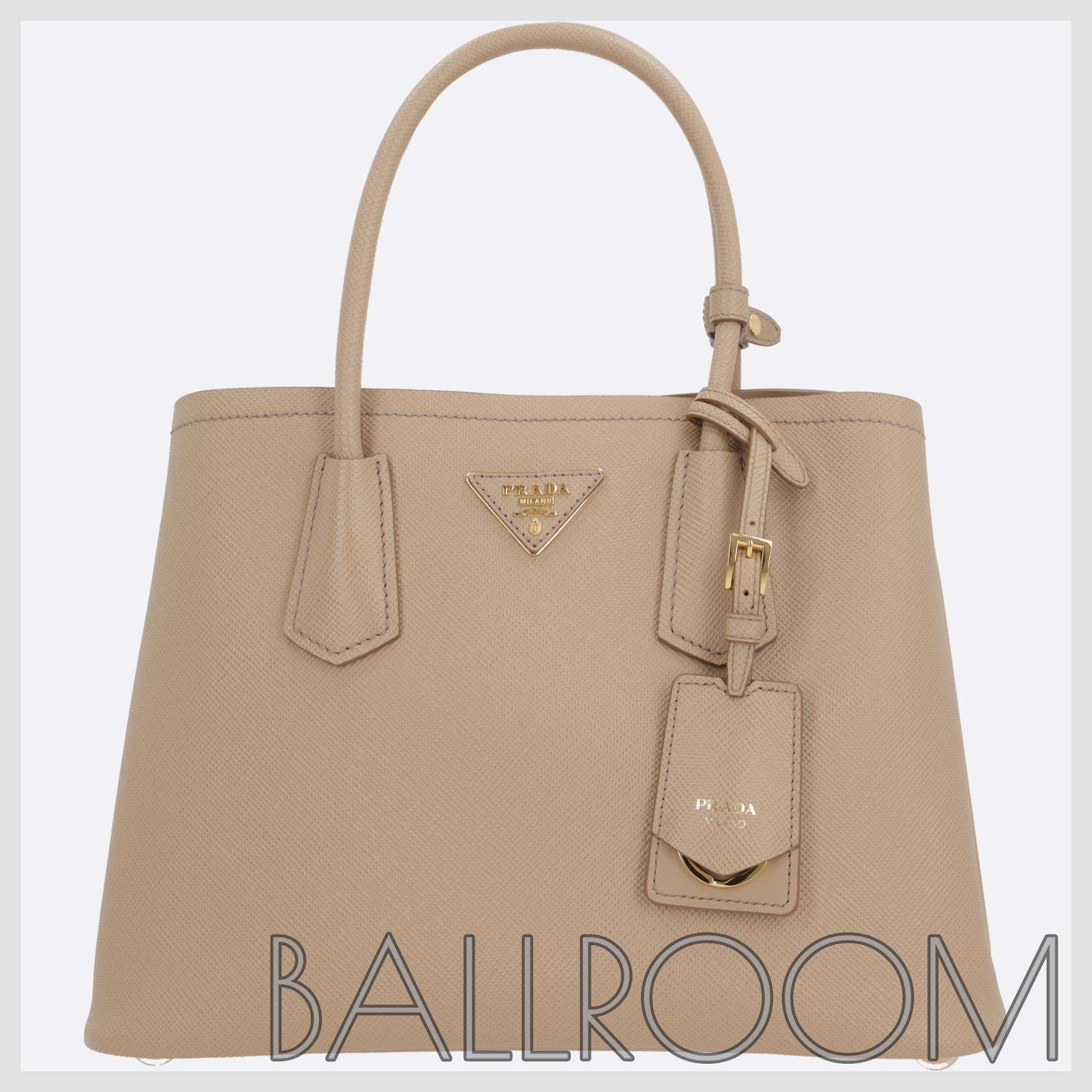 ハンドバッグ PRADA PRADA DOUBLE SMALL HANDBAG IN SAFFIANO LEATHER