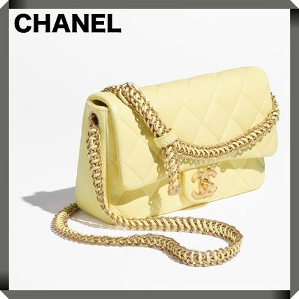 フラップ イエロー（黄色）系 CHANEL(シャネル) バッグ・カバン