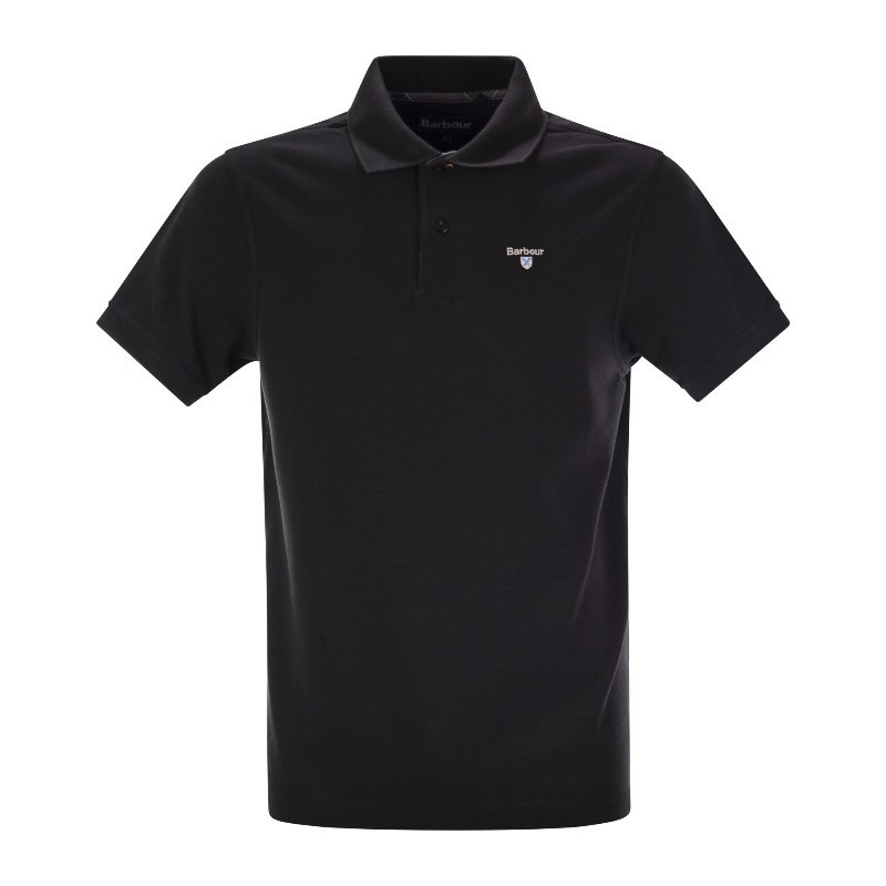 Tシャツ・カットソー Barbour SS25 Tartan pique polo shirt (MML0012 BK31)