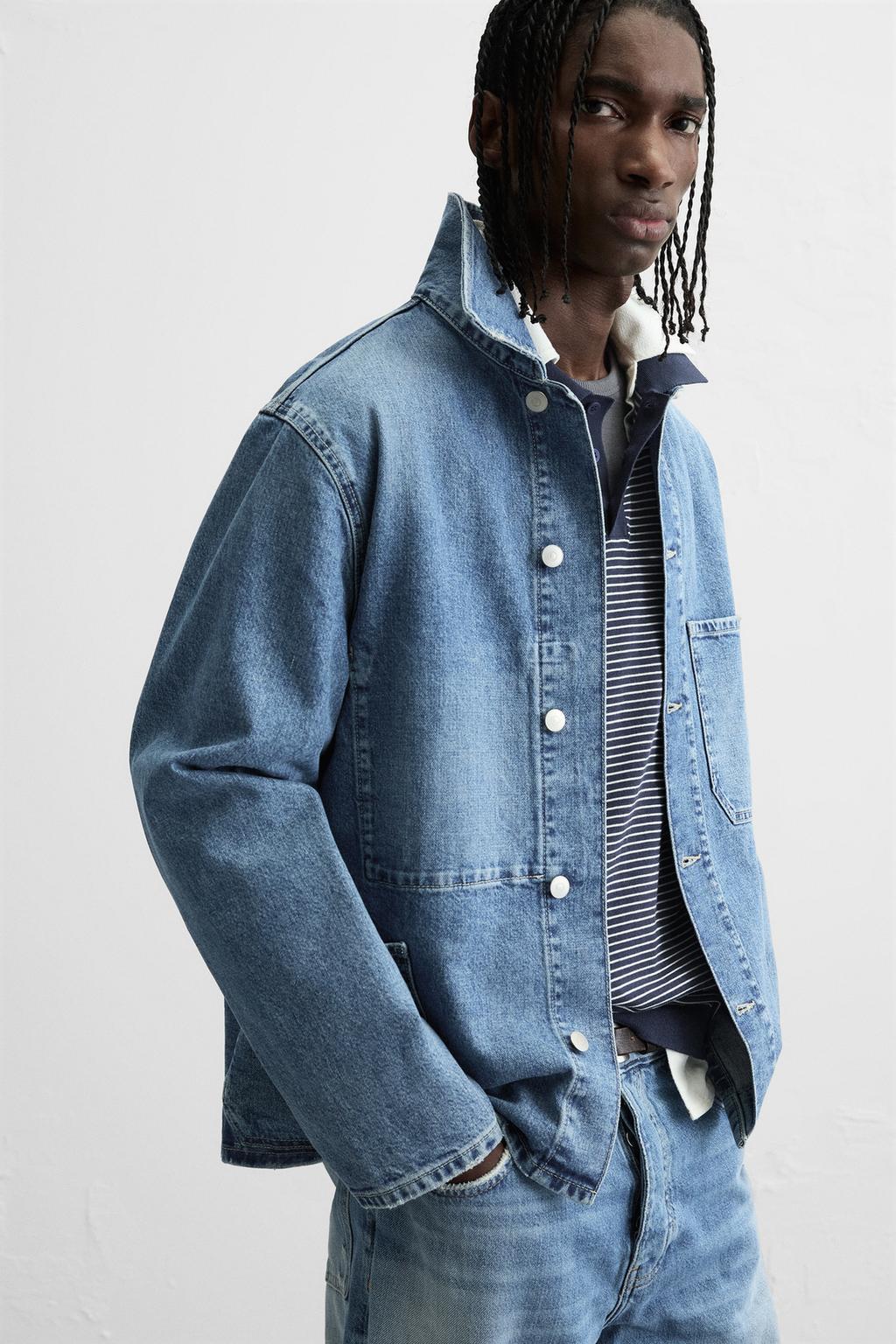 ★ドイツ発*ZARA*新作*Origins-FADEDデニムジャケット/MID★ ☆ドイツ発*ZARA*新作*Origins-FADEDデニムジャケット/MID