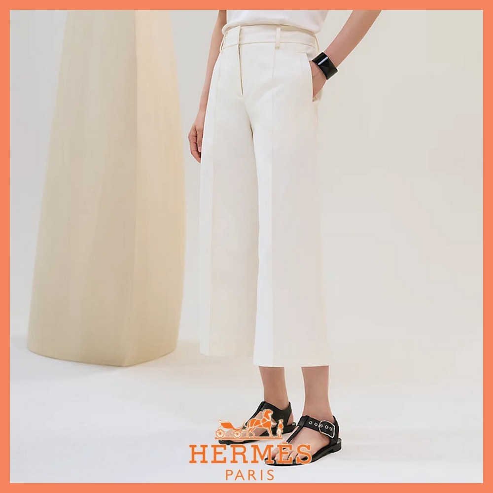 【エレガントで素敵♪】 HERMES  クロップドパンツ