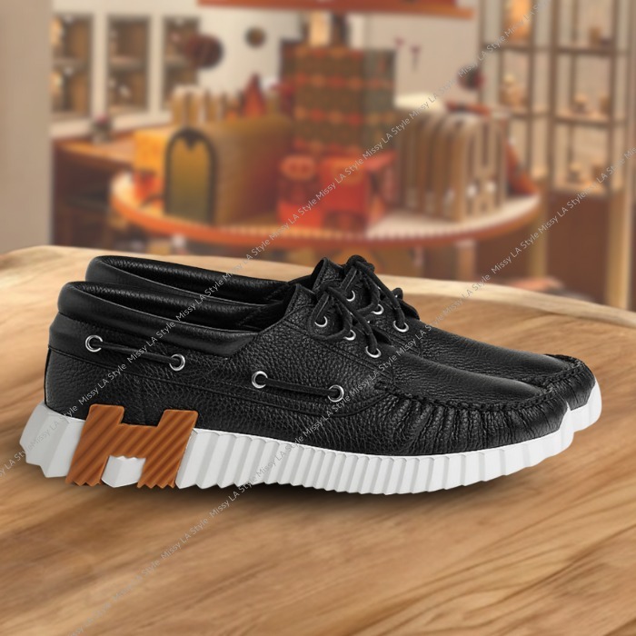 新作 【HERMES】Ketch sneaker ディアスキン ブラック