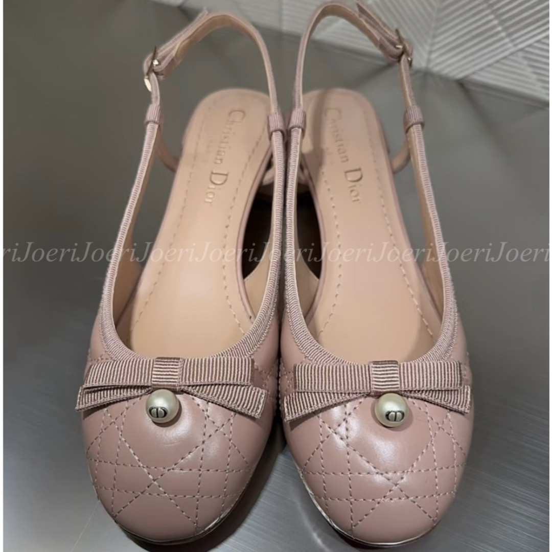 【品のあるデザイン★】Dior バレエ スリングバック バレリーナ DIOR】ディオールバレエ スリングバックバレリーナ