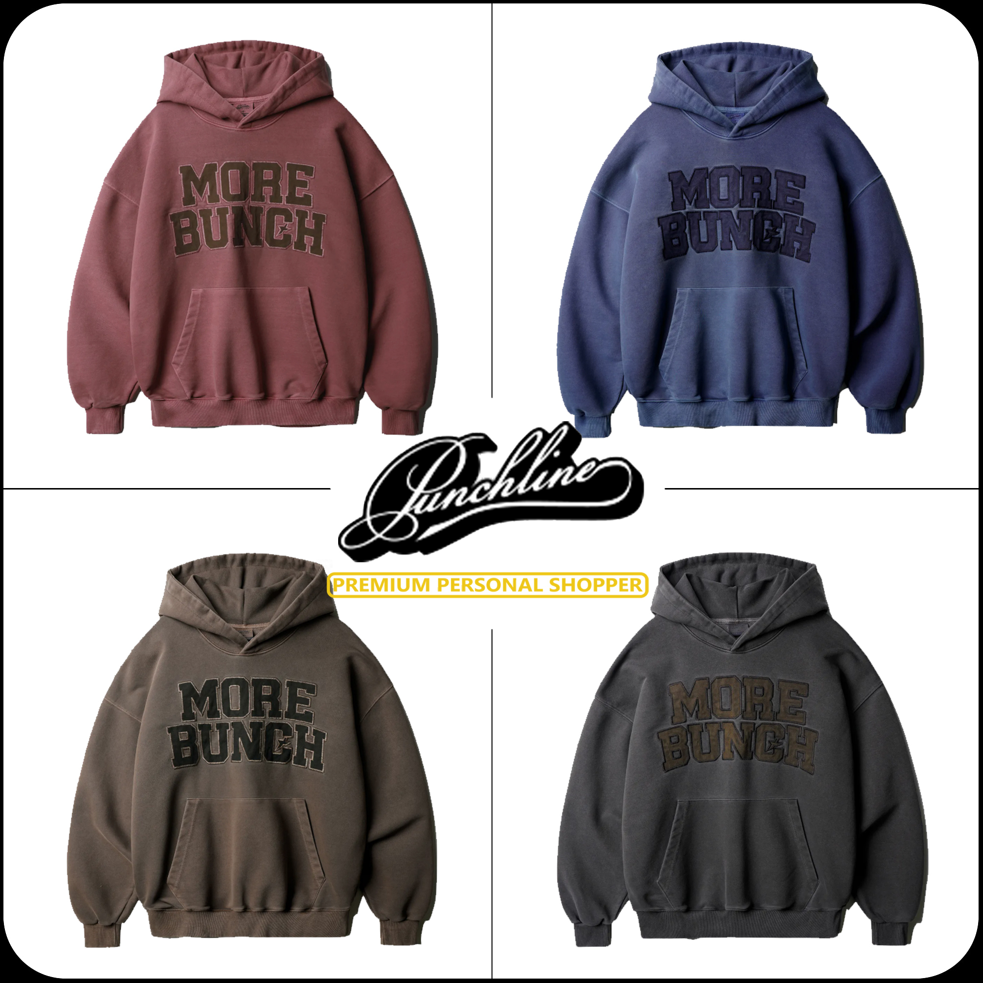 [ PUNCHLINE]★25SS★韓国人気★BUNCH PIGMENT HOODIE