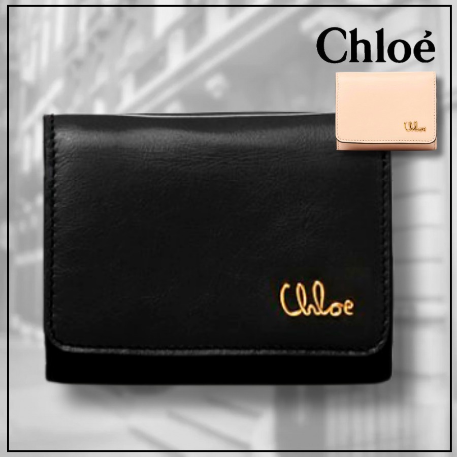 【Chloe】Mini Chloe Iconic Tri-Fold レザー 三つ折り財布 上質