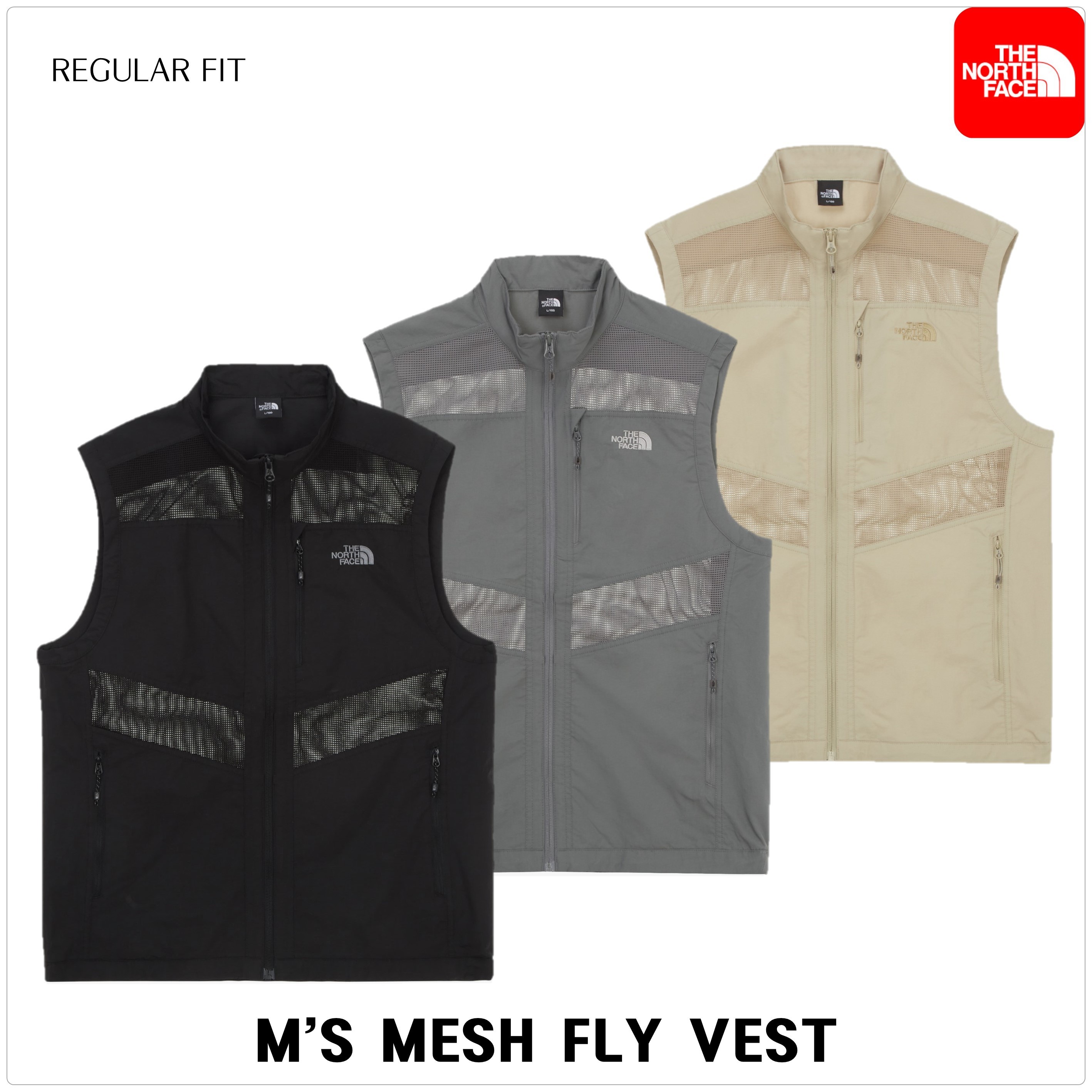 [ノースフェイス] M'S MESH FLY ベスト★新作・25SS★人気★