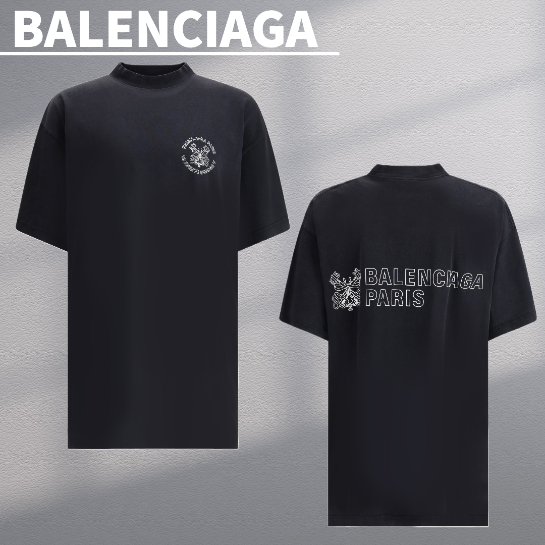 関税込【BALENCIAGA】オーバーサイズTシャツ Black