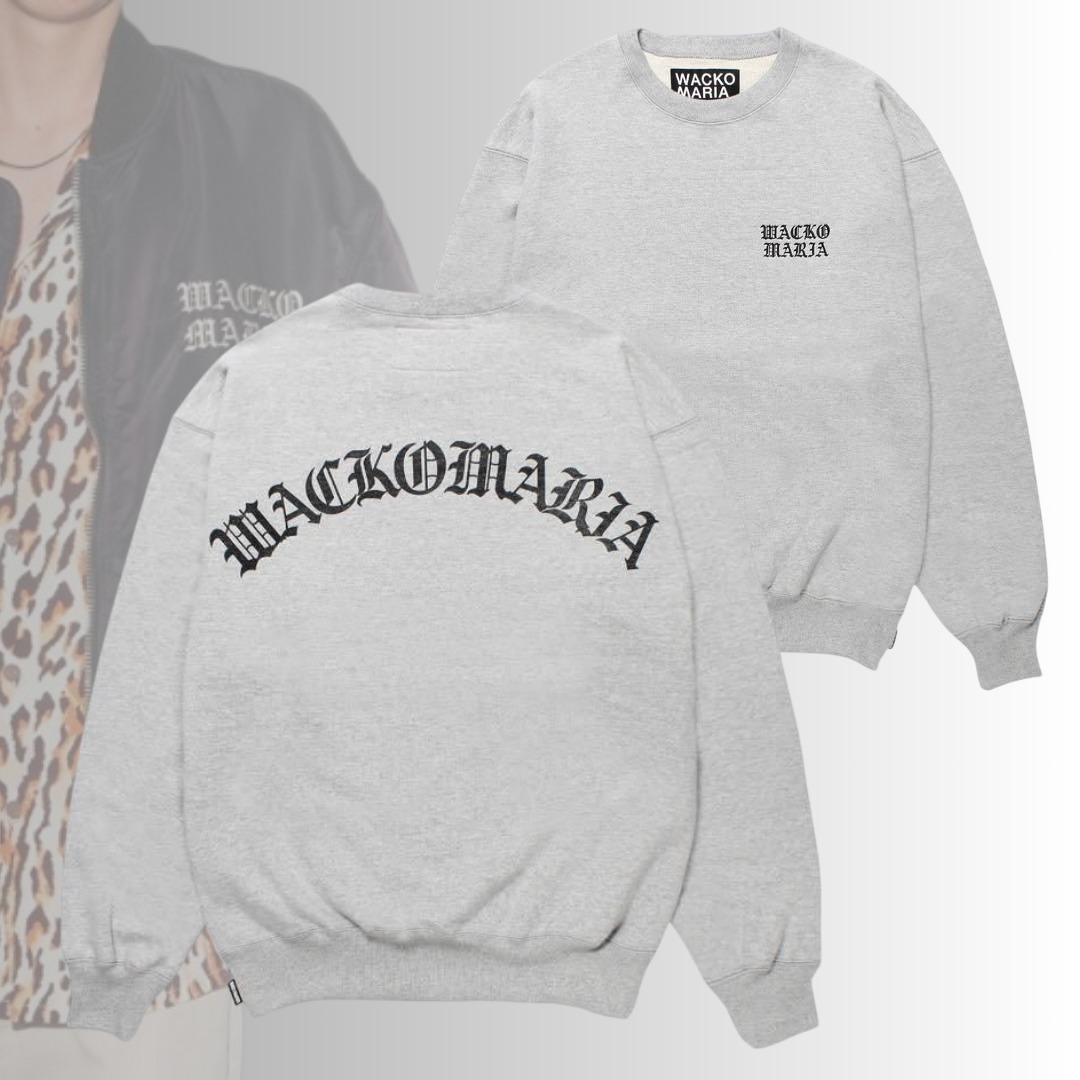 【 WACKO MARIA 】 HEAVY WEIGHT CREW NECK SWEAT SHIRT