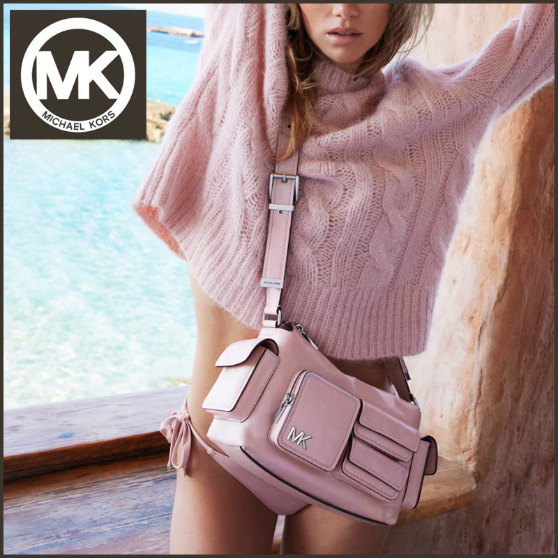 Michael Kors☆ マルチポケット・本革レザー・ショルダーバッグ