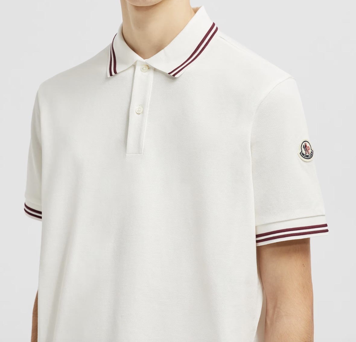 [直営店] 安心送料関税込! MONCLER 25SS コットンポロシャツ 追跡送料込 25SS MONCLER コットンピケ素材ポロシャツ