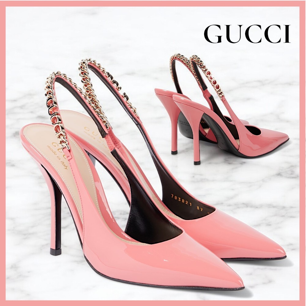 【GUCCI】グッチ Signoriaシニョーリア スリングバック パンプス