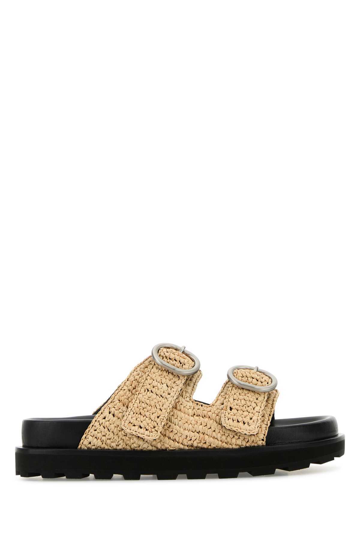 【送料&関税込】Jil Sander Beige Crochet Slippers